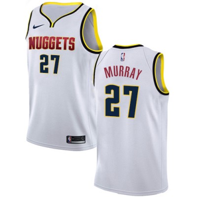 Nike Denver Nuggets #27 Jamal Murray White Youth NBA Swingman Association Edition Jersey
